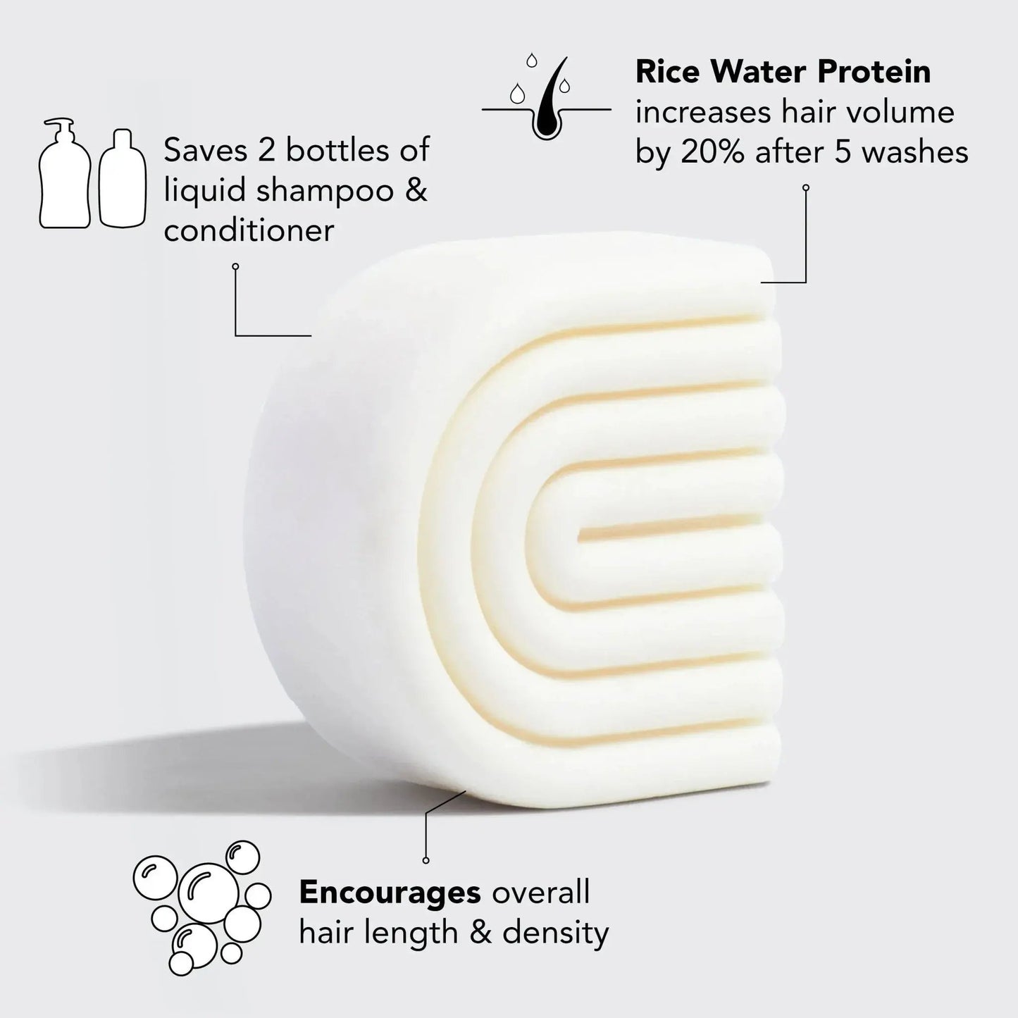 Kitsch Rice Water Conditioner Bar for Hair Growth - Beautifox