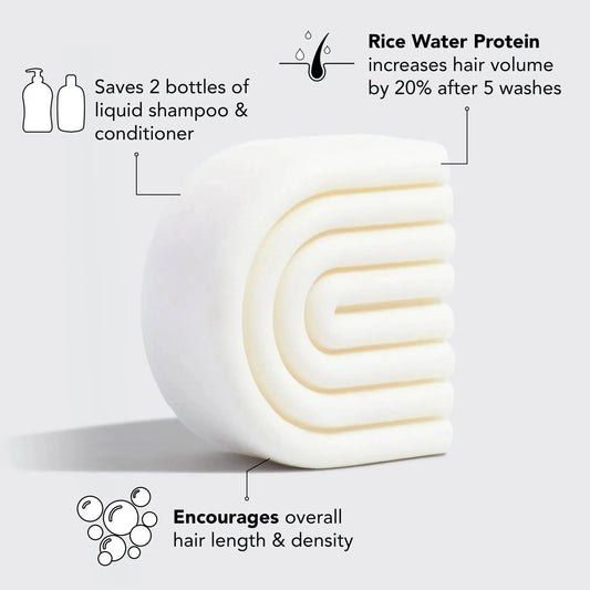 Kitsch Rice Water Conditioner Bar for Hair Growth - Beautifox