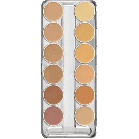 Kryolan Dermacolor Camouflage Creme Palette 12 Colors - (A) - Beautifox