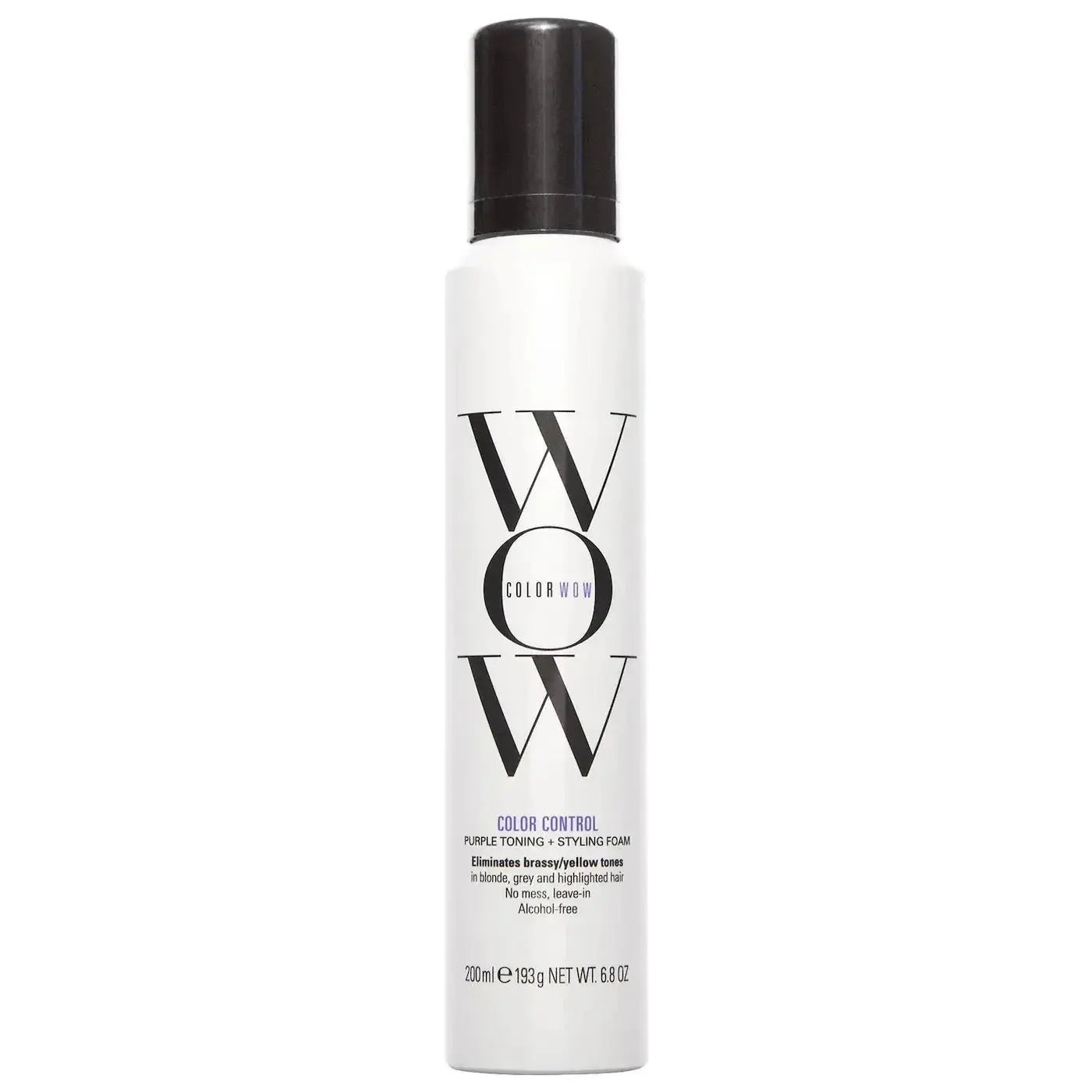 Color Wow Color Control Purple Toning + Styling Foam for Blonde Hair - Beautifox