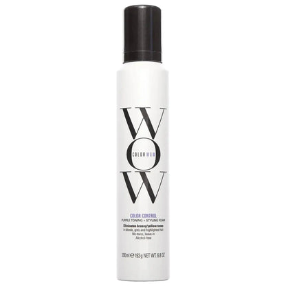 Color Wow Color Control Purple Toning + Styling Foam for Blonde Hair - Beautifox