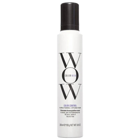 Color Wow Color Control Purple Toning + Styling Foam for Blonde Hair - Beautifox