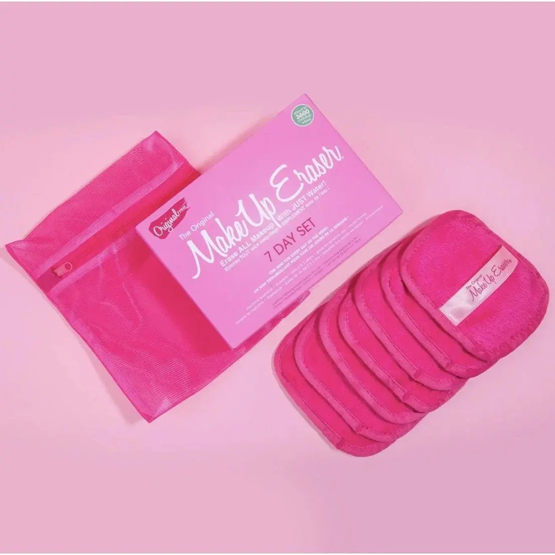 The Original MakeUp Eraser Original Pink 7 Day Set - Beautifox